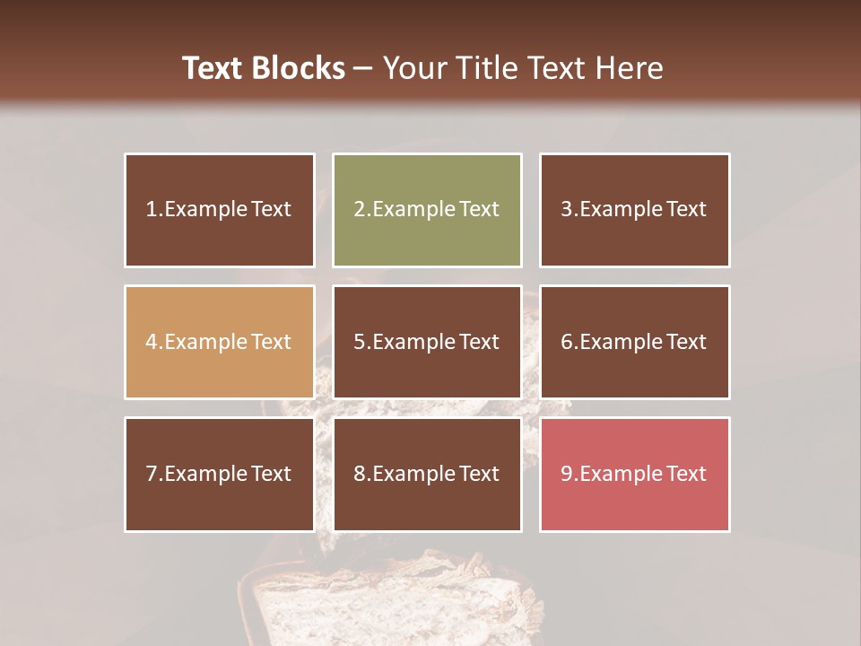 Shape Chocolate Bar PowerPoint Template