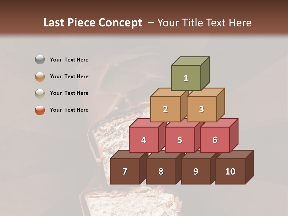 Shape Chocolate Bar PowerPoint Template