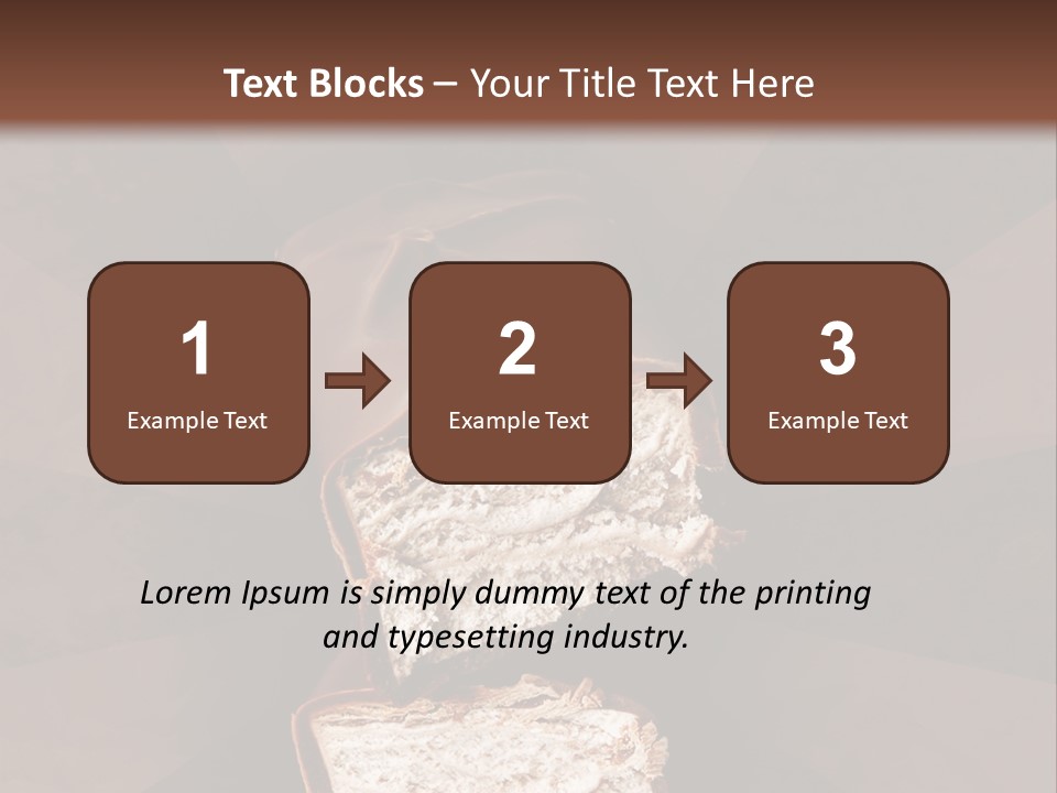 Shape Chocolate Bar PowerPoint Template