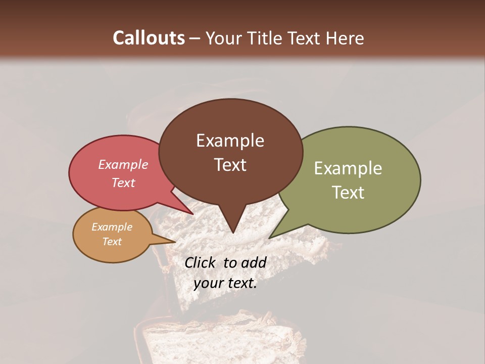 Shape Chocolate Bar PowerPoint Template