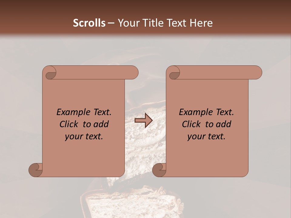 Shape Chocolate Bar PowerPoint Template