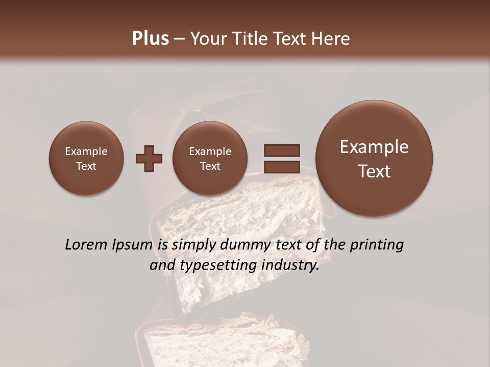 Shape Chocolate Bar PowerPoint Template