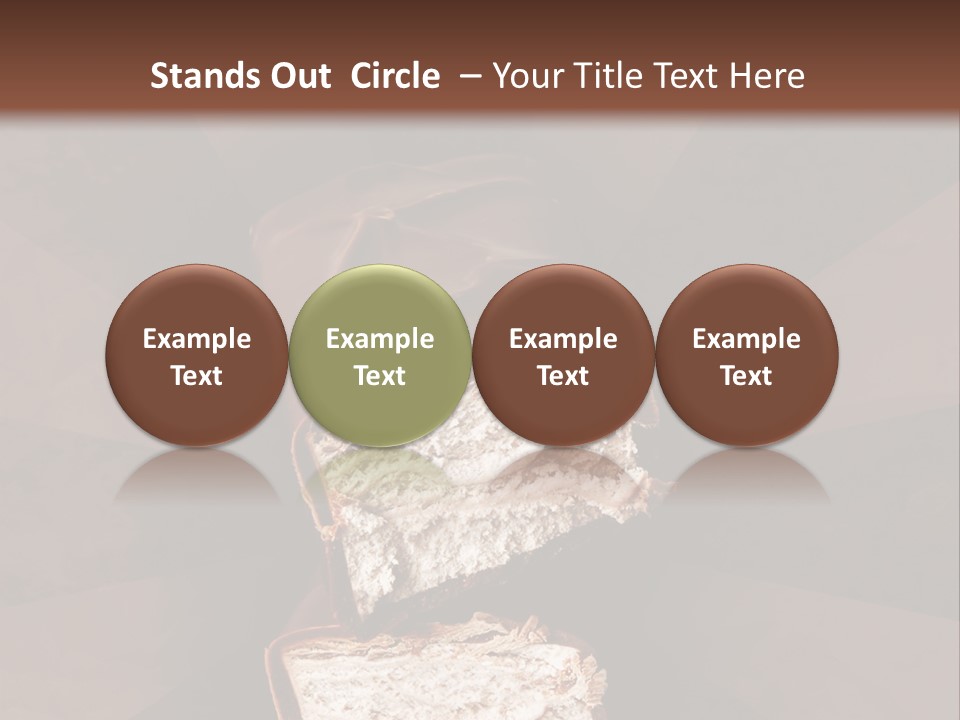Shape Chocolate Bar PowerPoint Template