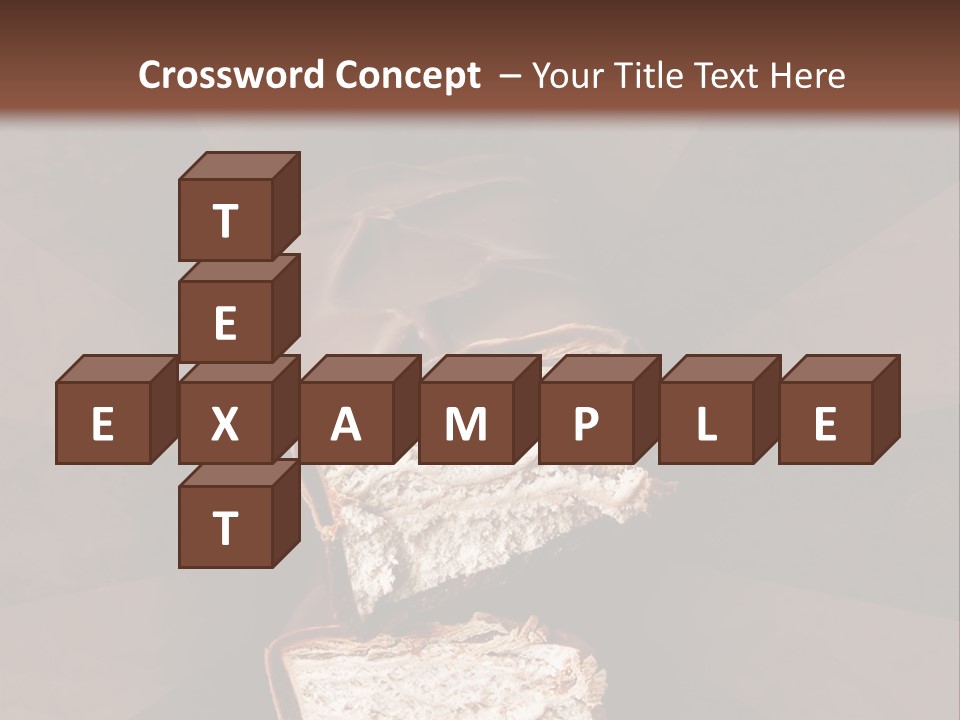 Shape Chocolate Bar PowerPoint Template
