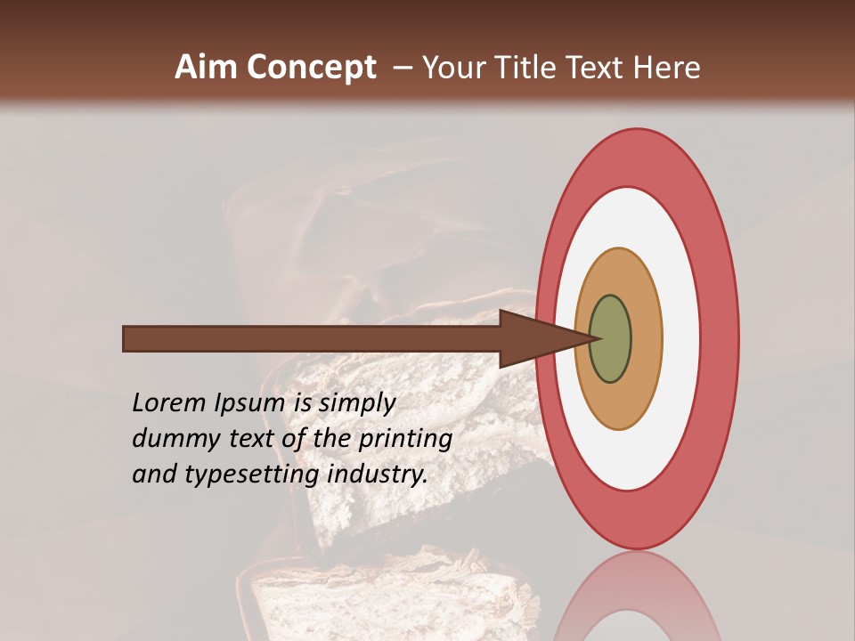 Shape Chocolate Bar PowerPoint Template