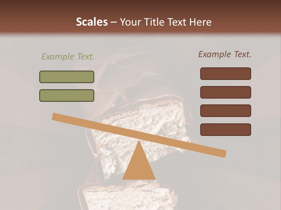 Shape Chocolate Bar PowerPoint Template