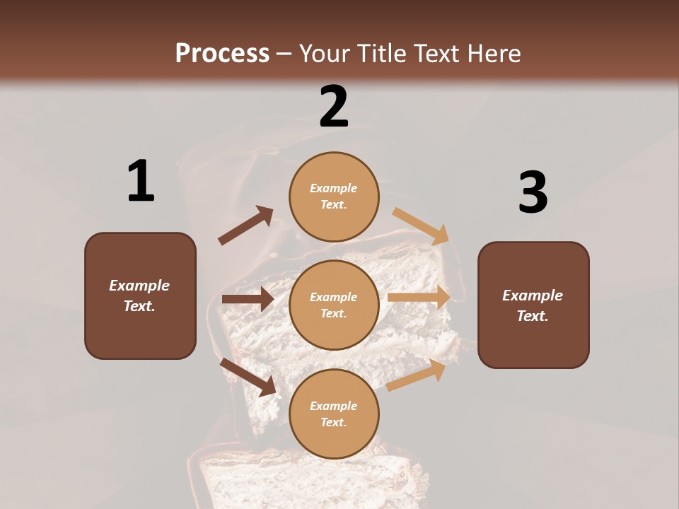 Shape Chocolate Bar PowerPoint Template
