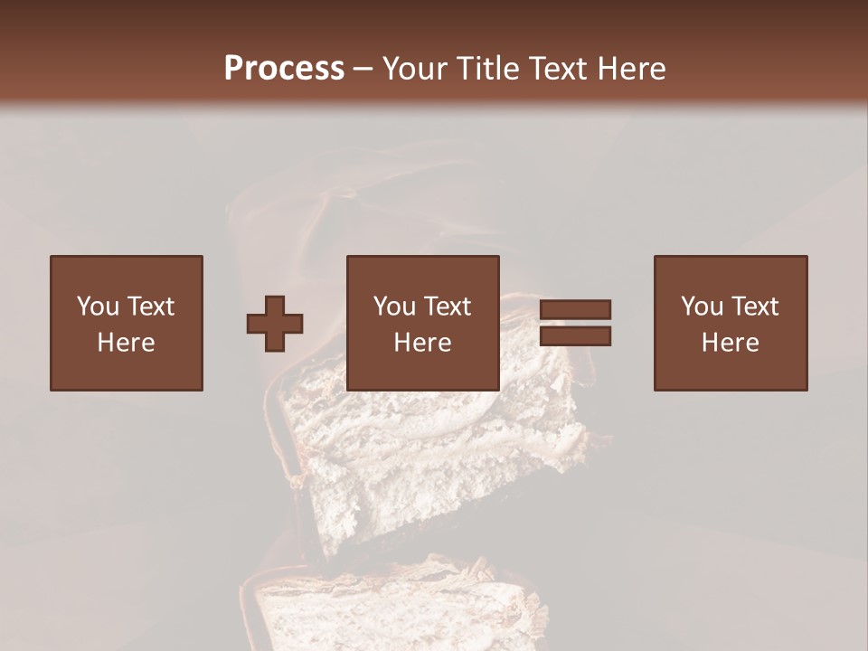 Shape Chocolate Bar PowerPoint Template