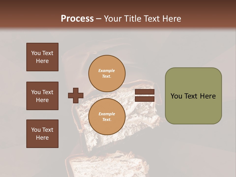 Shape Chocolate Bar PowerPoint Template