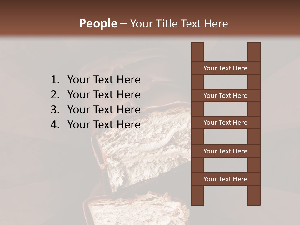Shape Chocolate Bar PowerPoint Template
