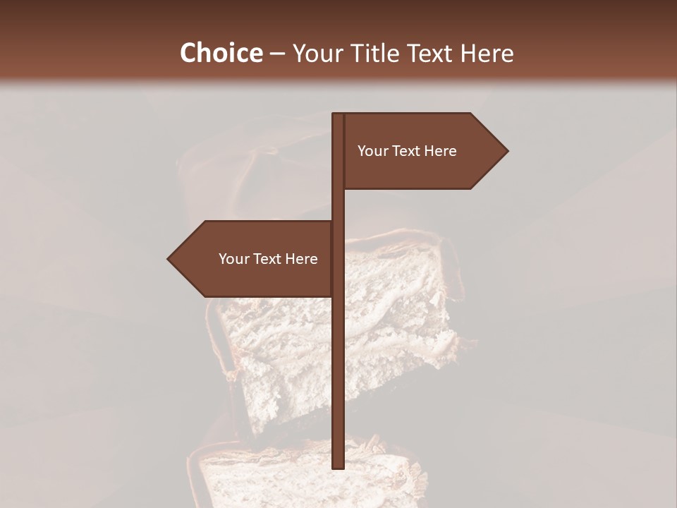 Shape Chocolate Bar PowerPoint Template