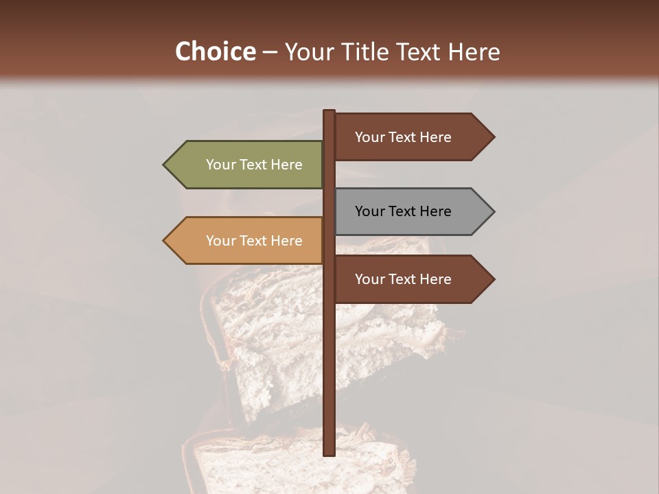 Shape Chocolate Bar PowerPoint Template