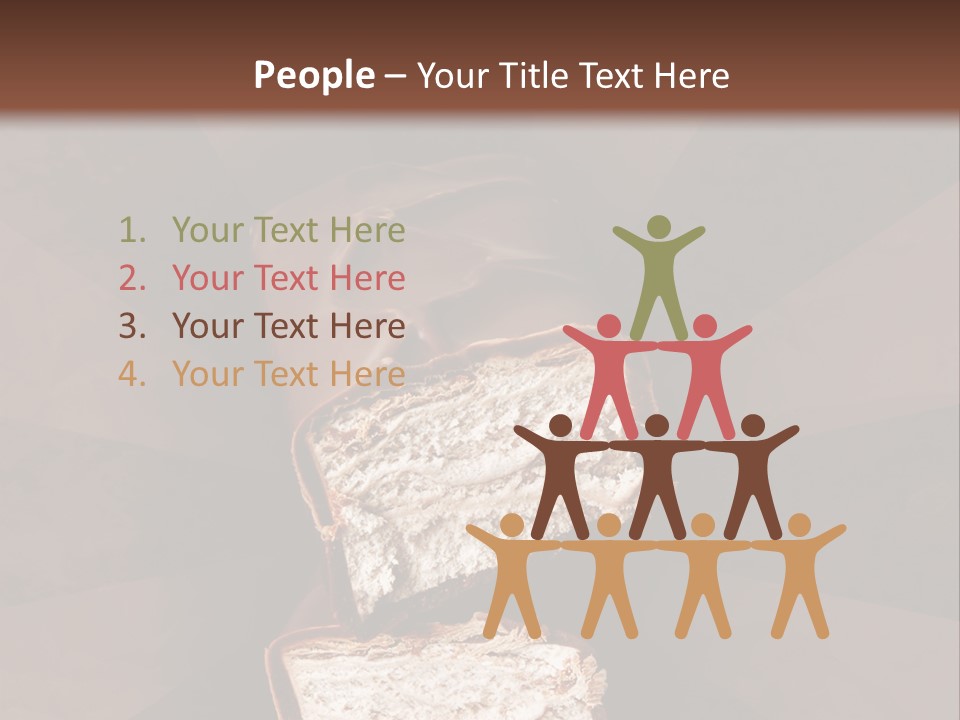 Shape Chocolate Bar PowerPoint Template