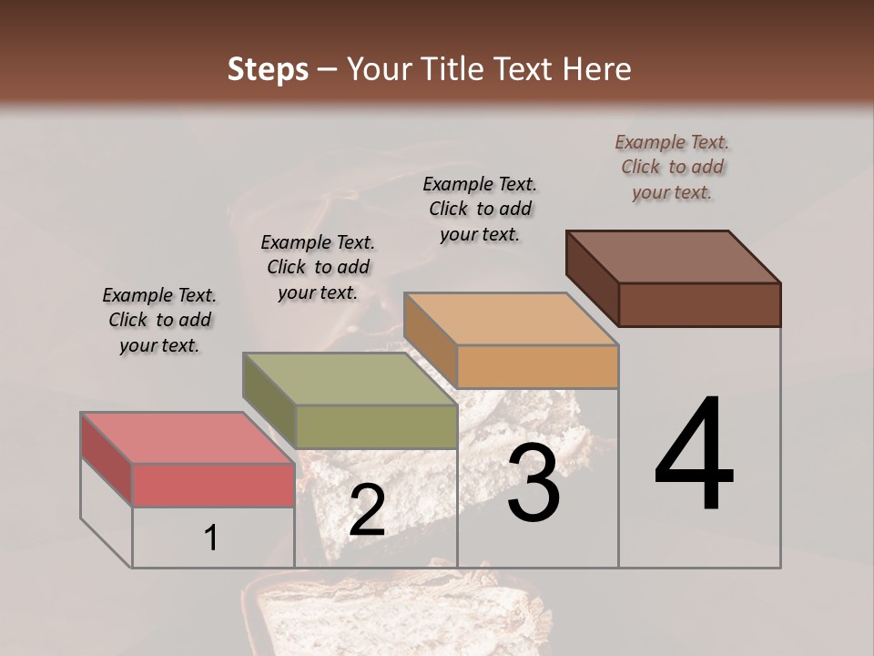 Shape Chocolate Bar PowerPoint Template