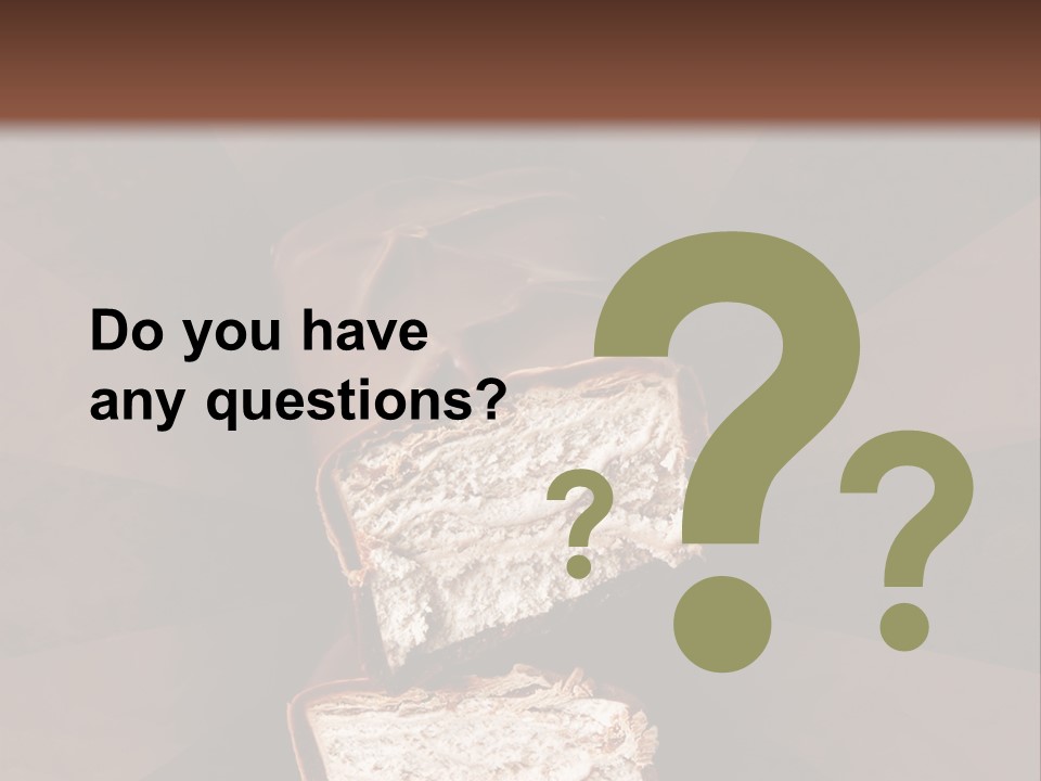 Shape Chocolate Bar PowerPoint Template