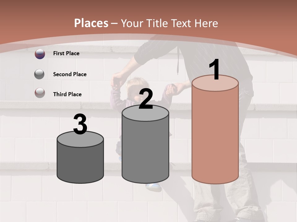 Dressed Hold Toddle PowerPoint Template