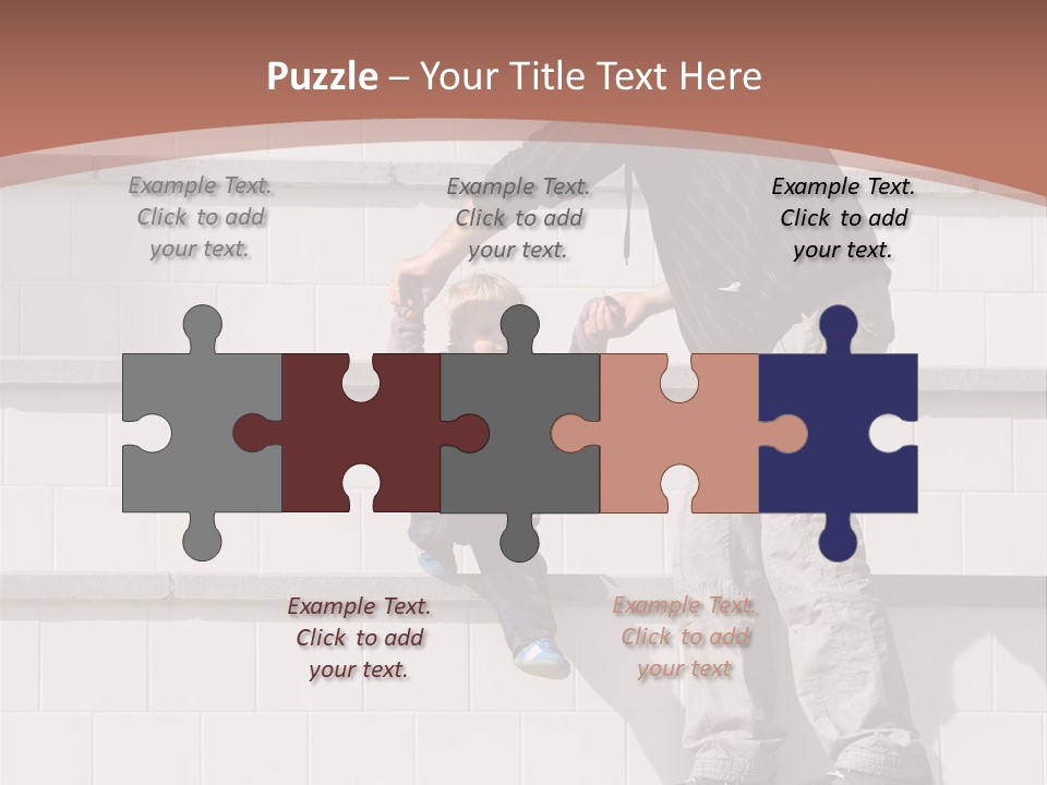 Dressed Hold Toddle PowerPoint Template