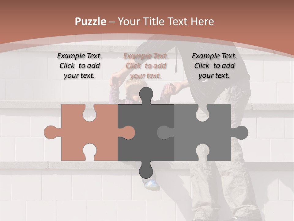 Dressed Hold Toddle PowerPoint Template