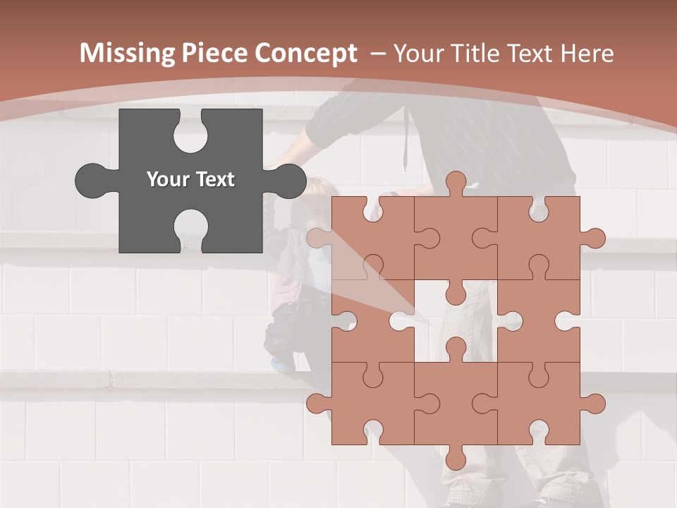 Dressed Hold Toddle PowerPoint Template