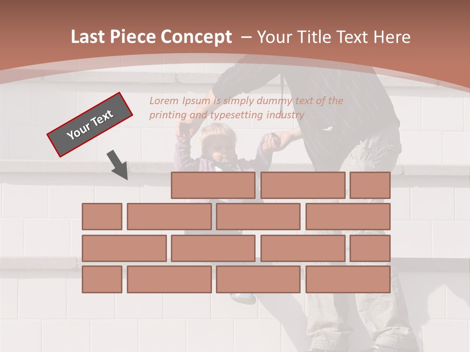 Dressed Hold Toddle PowerPoint Template