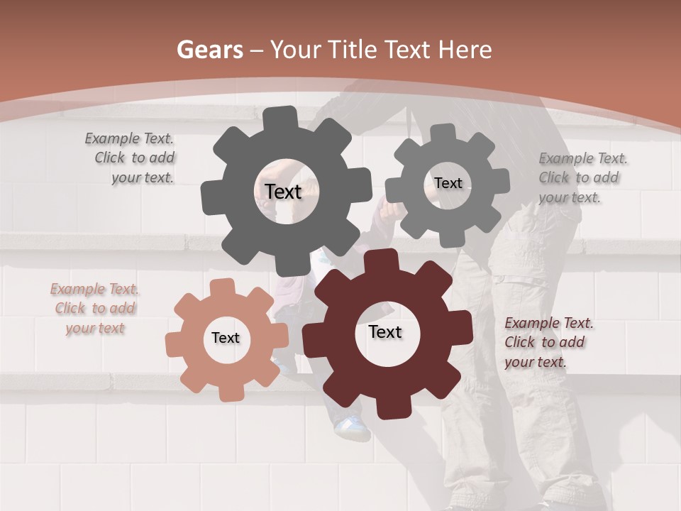 Dressed Hold Toddle PowerPoint Template