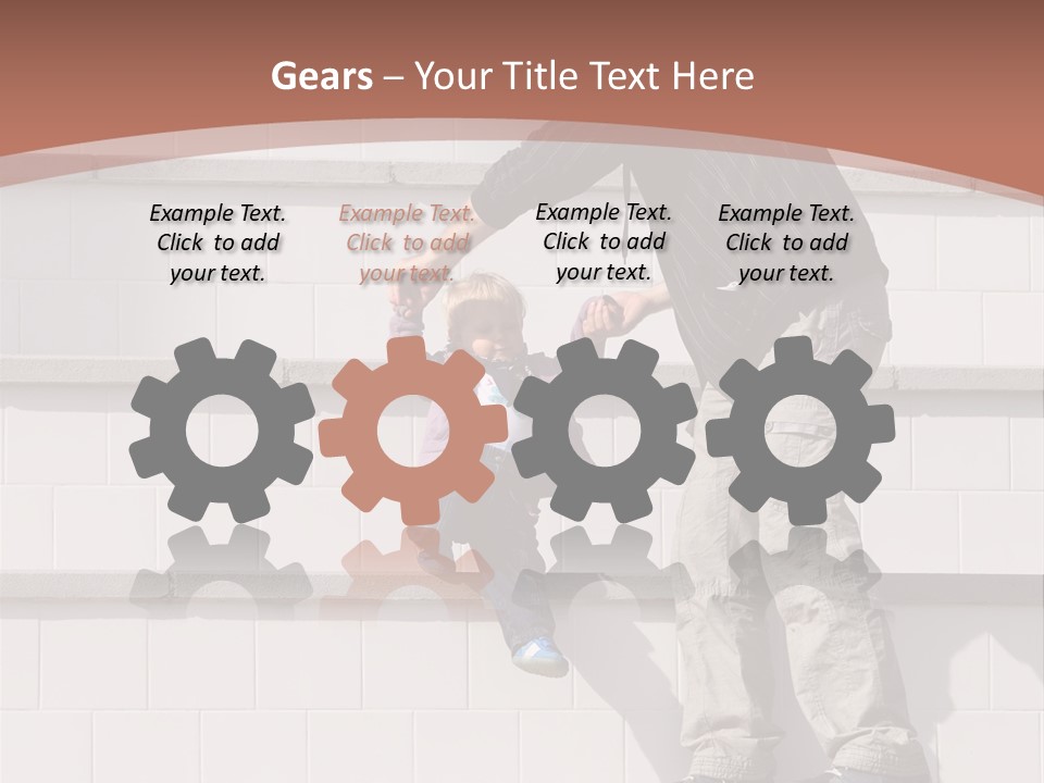 Dressed Hold Toddle PowerPoint Template