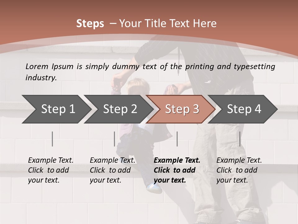 Dressed Hold Toddle PowerPoint Template