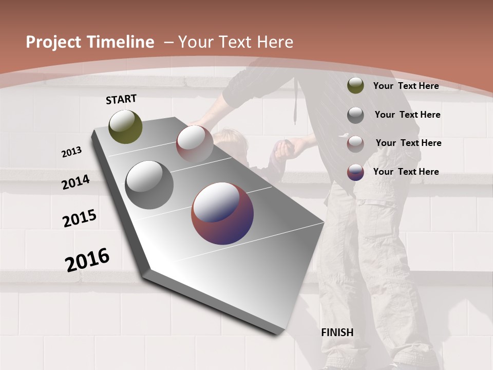 Dressed Hold Toddle PowerPoint Template