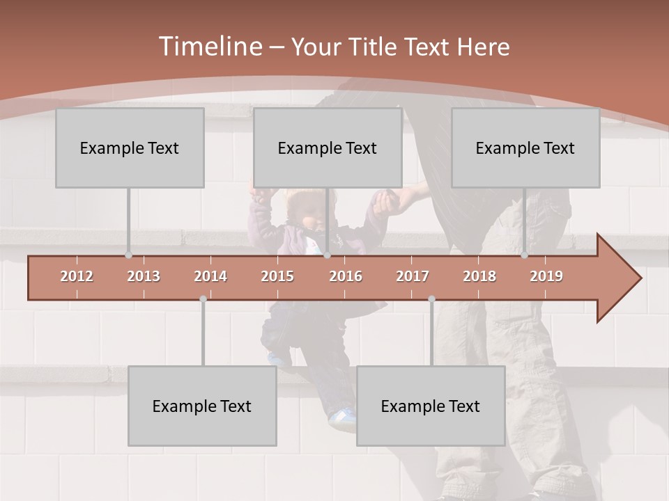 Dressed Hold Toddle PowerPoint Template