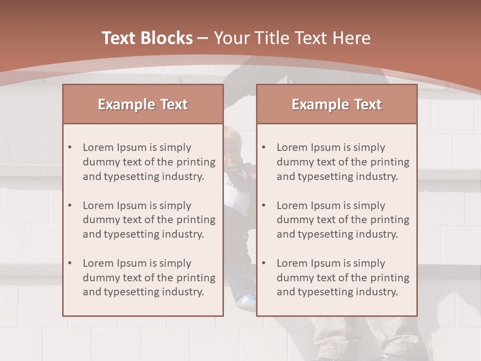 Dressed Hold Toddle PowerPoint Template