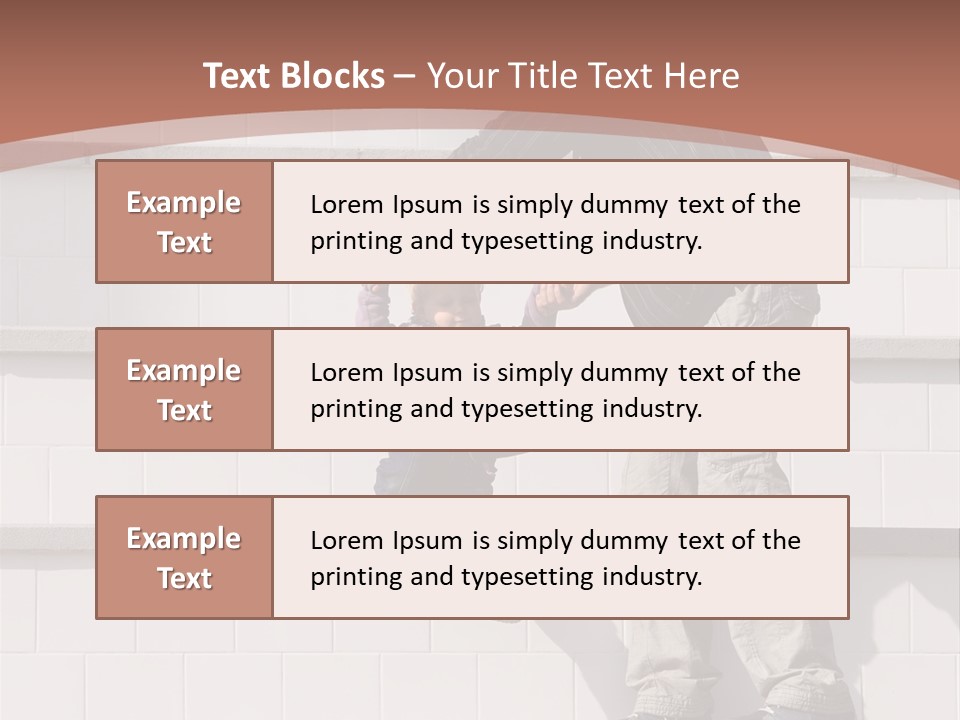 Dressed Hold Toddle PowerPoint Template