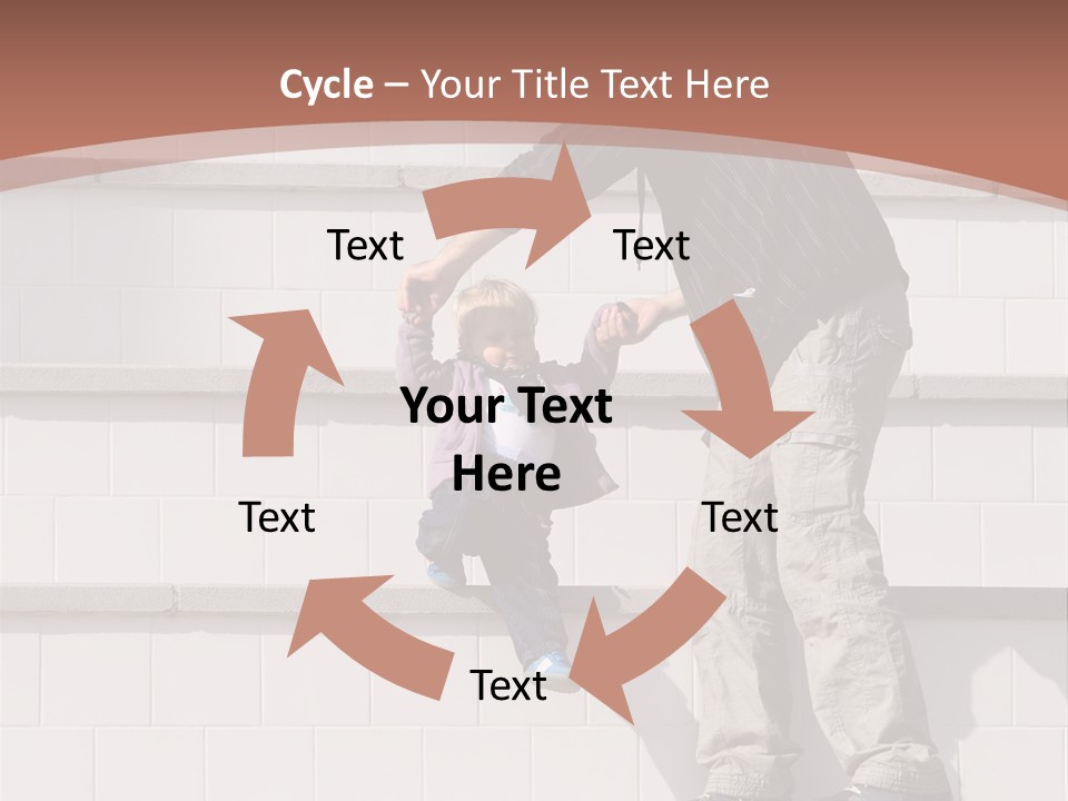 Dressed Hold Toddle PowerPoint Template