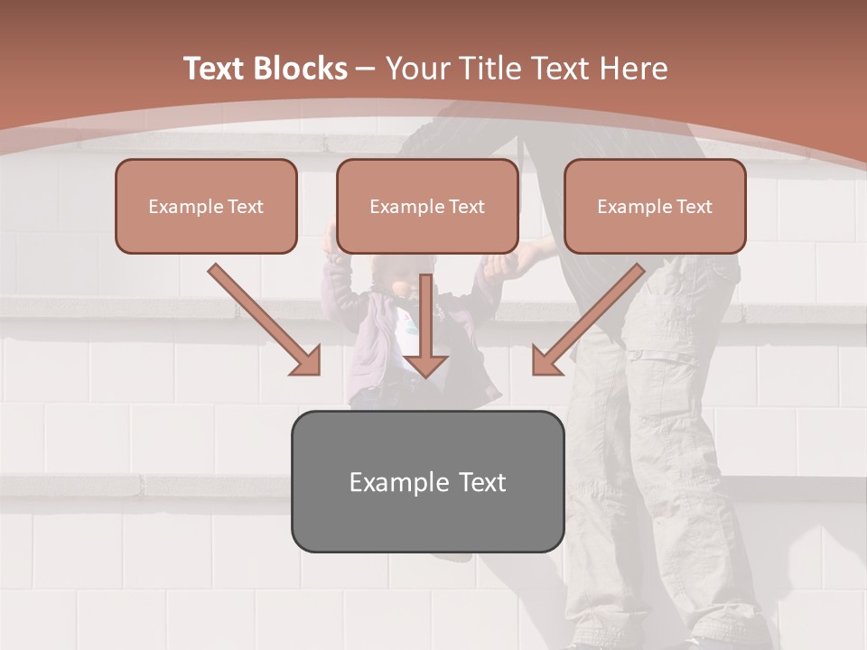 Dressed Hold Toddle PowerPoint Template