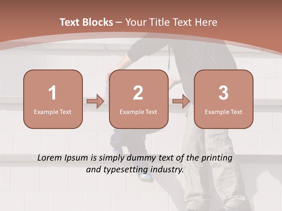 Dressed Hold Toddle PowerPoint Template