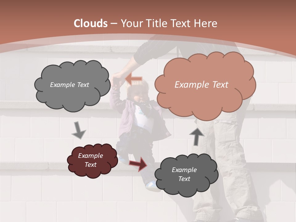 Dressed Hold Toddle PowerPoint Template