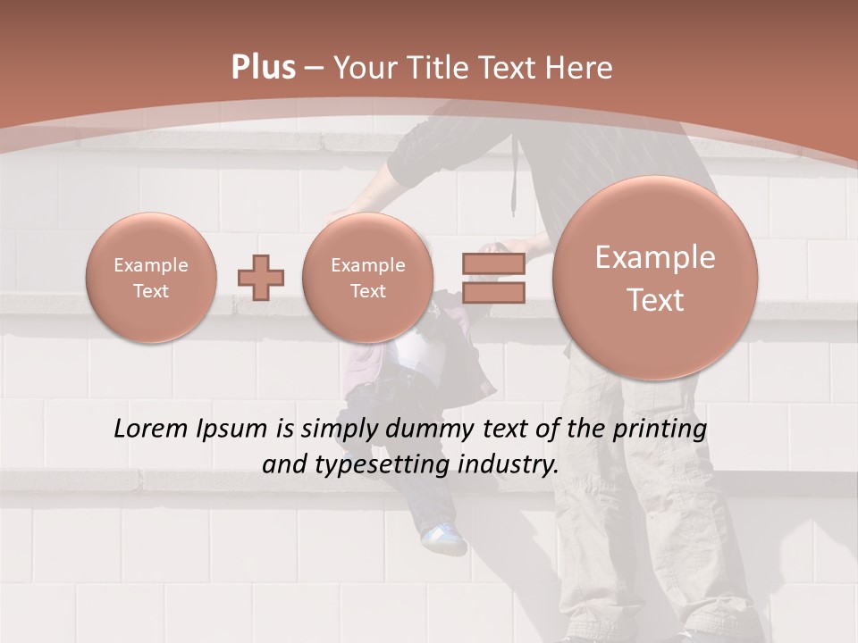 Dressed Hold Toddle PowerPoint Template