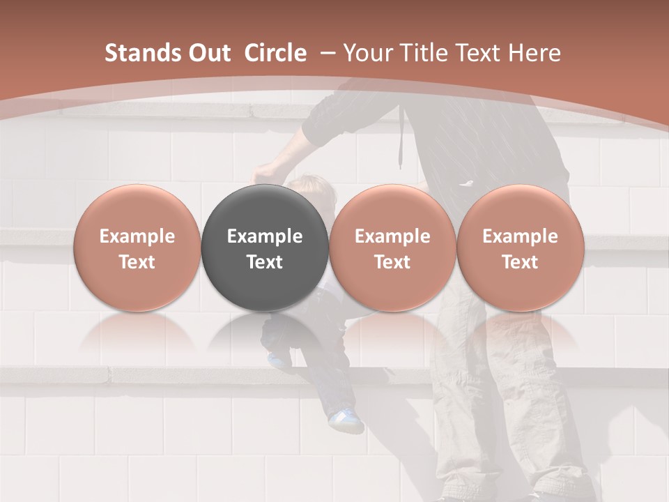 Dressed Hold Toddle PowerPoint Template