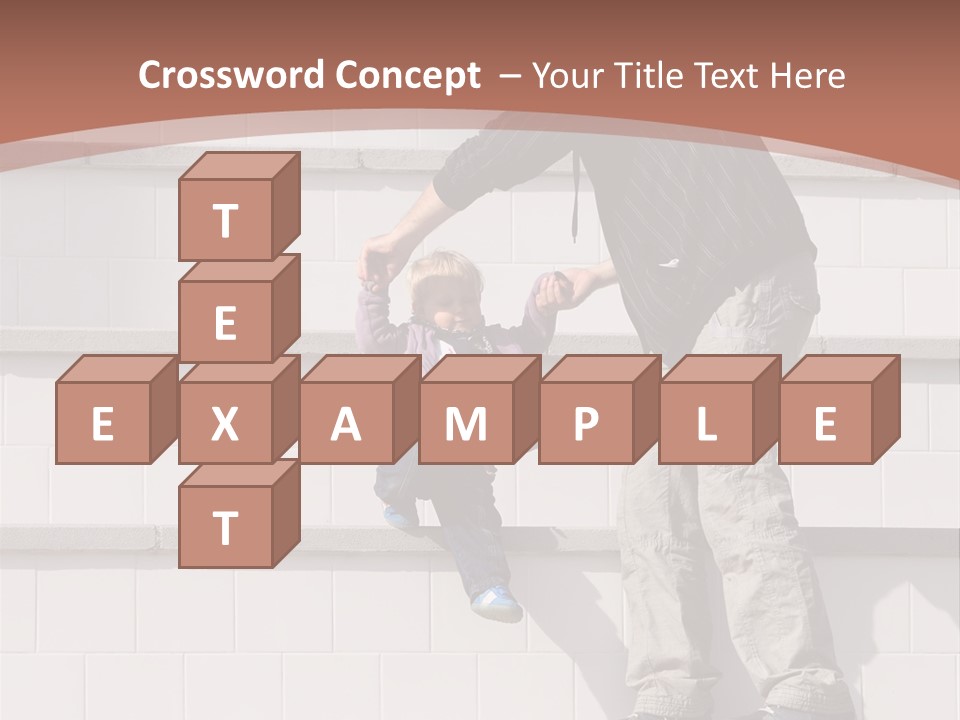 Dressed Hold Toddle PowerPoint Template