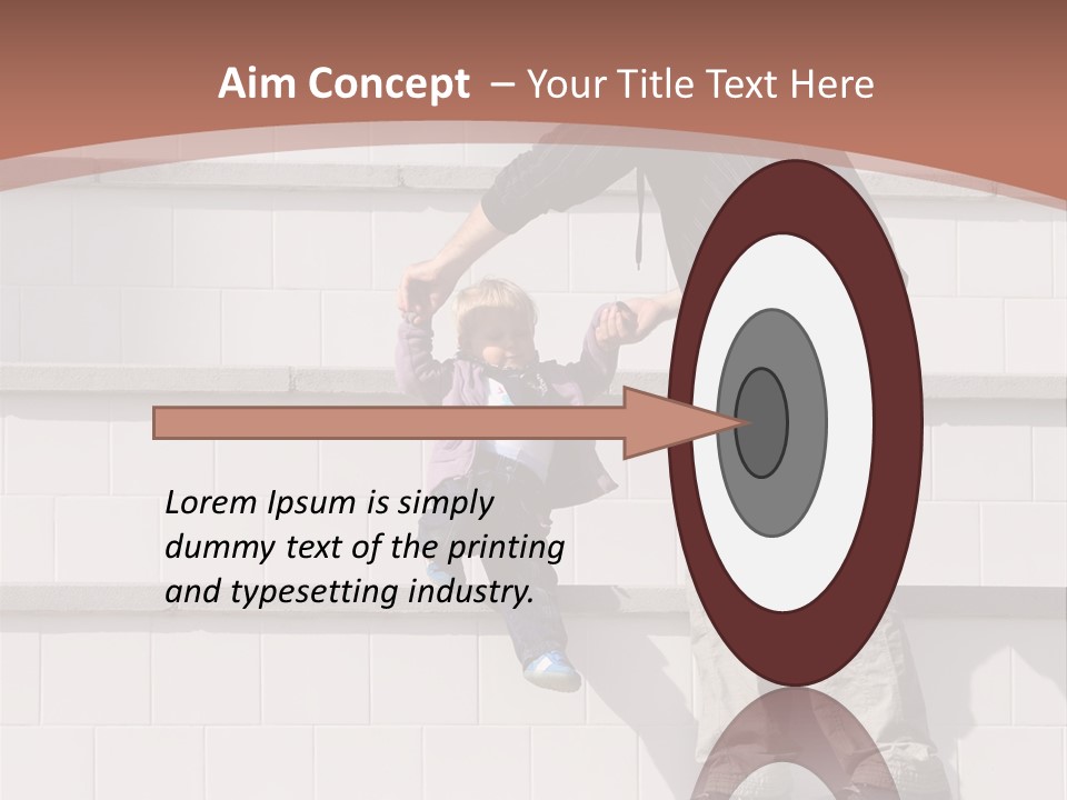 Dressed Hold Toddle PowerPoint Template