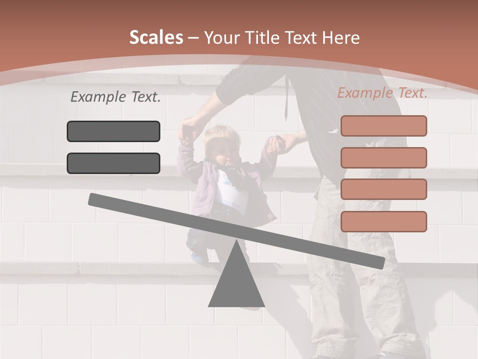Dressed Hold Toddle PowerPoint Template