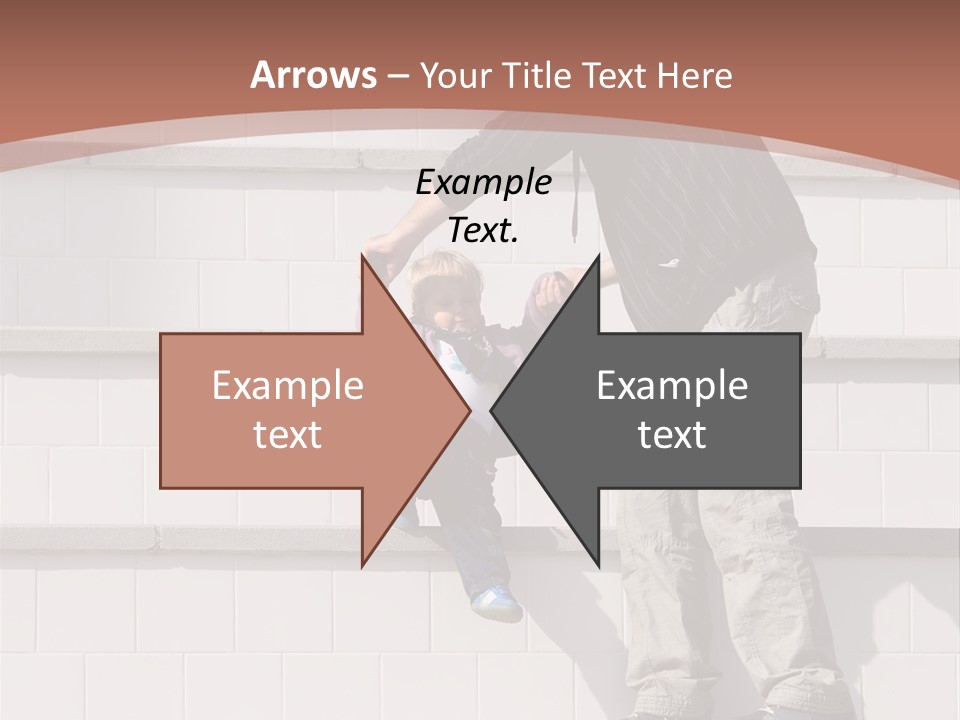 Dressed Hold Toddle PowerPoint Template