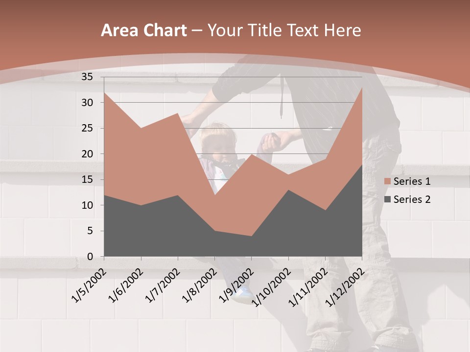 Dressed Hold Toddle PowerPoint Template