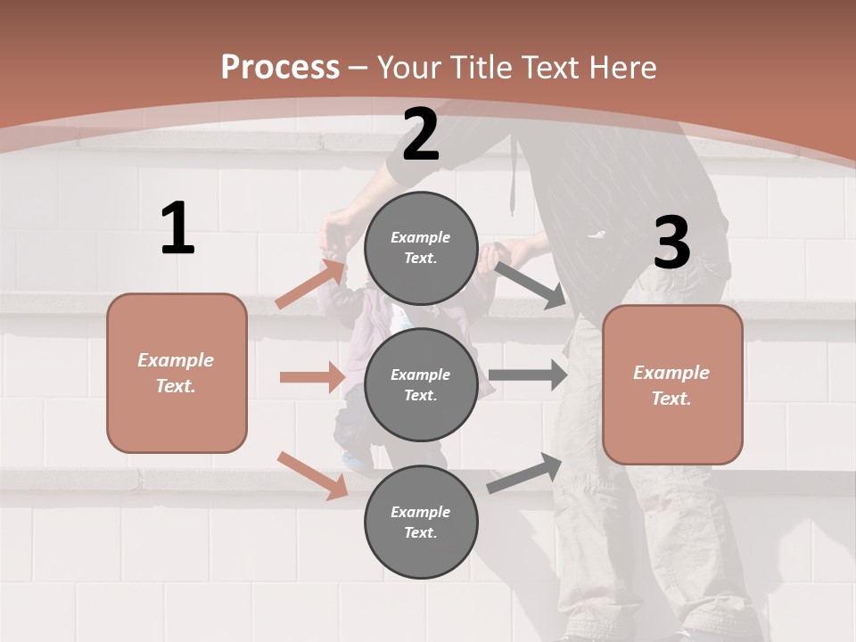 Dressed Hold Toddle PowerPoint Template