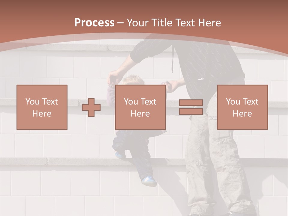 Dressed Hold Toddle PowerPoint Template