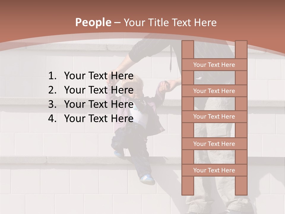 Dressed Hold Toddle PowerPoint Template