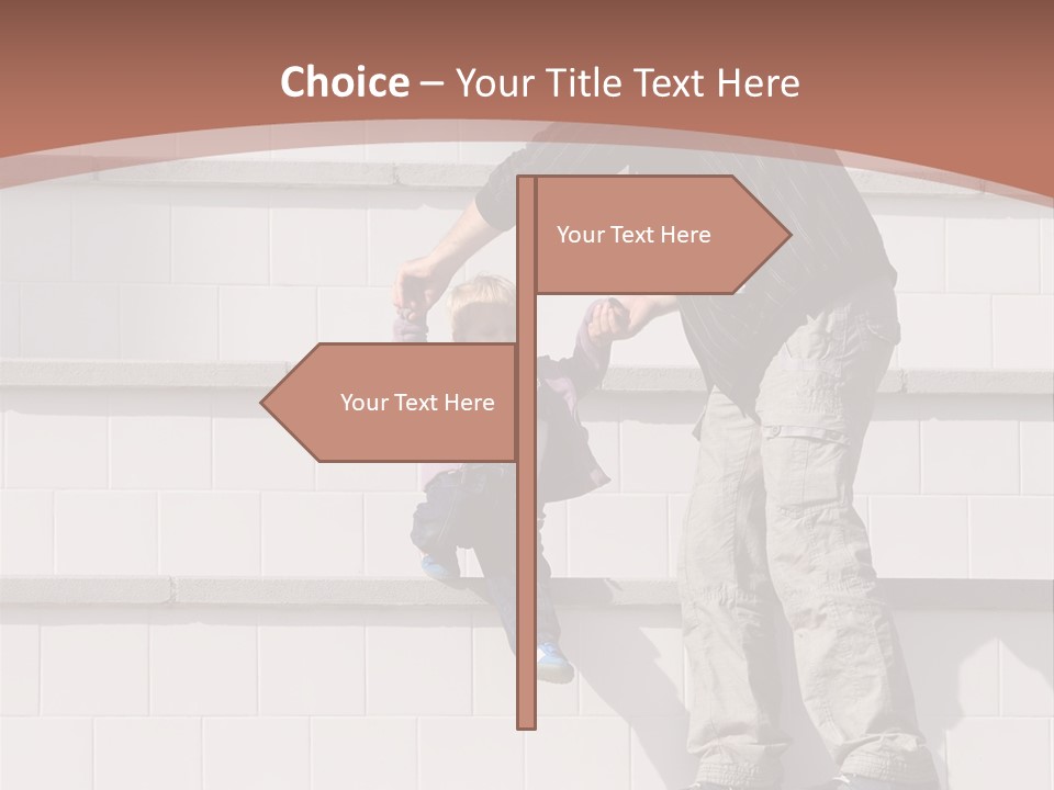 Dressed Hold Toddle PowerPoint Template