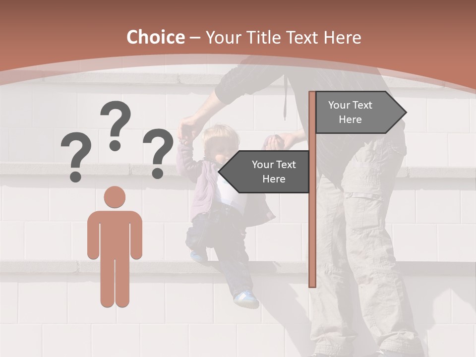 Dressed Hold Toddle PowerPoint Template