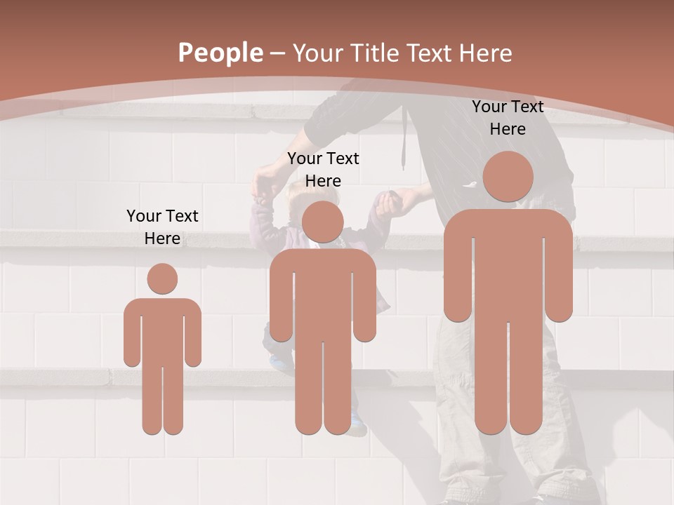 Dressed Hold Toddle PowerPoint Template