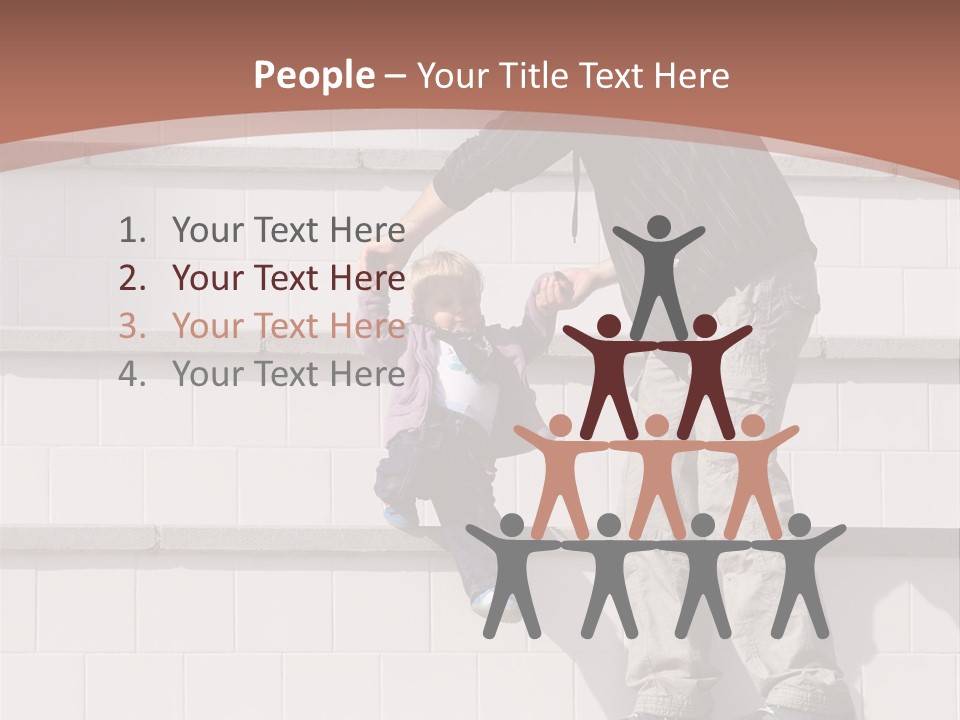 Dressed Hold Toddle PowerPoint Template