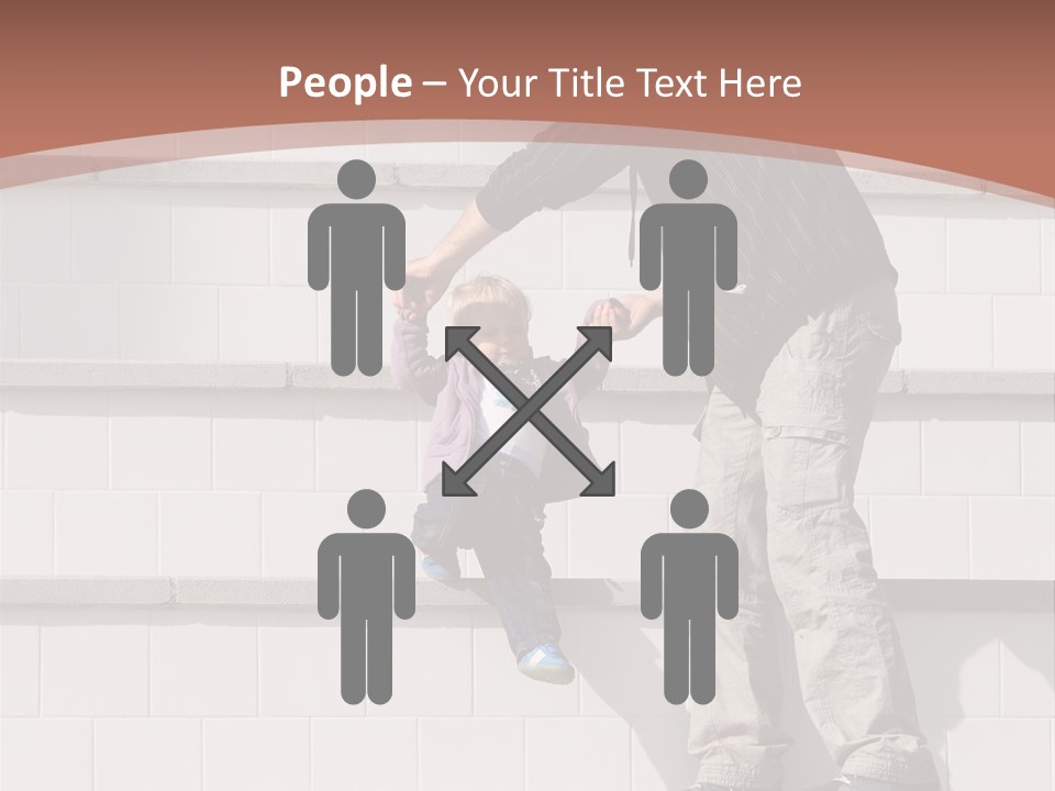 Dressed Hold Toddle PowerPoint Template